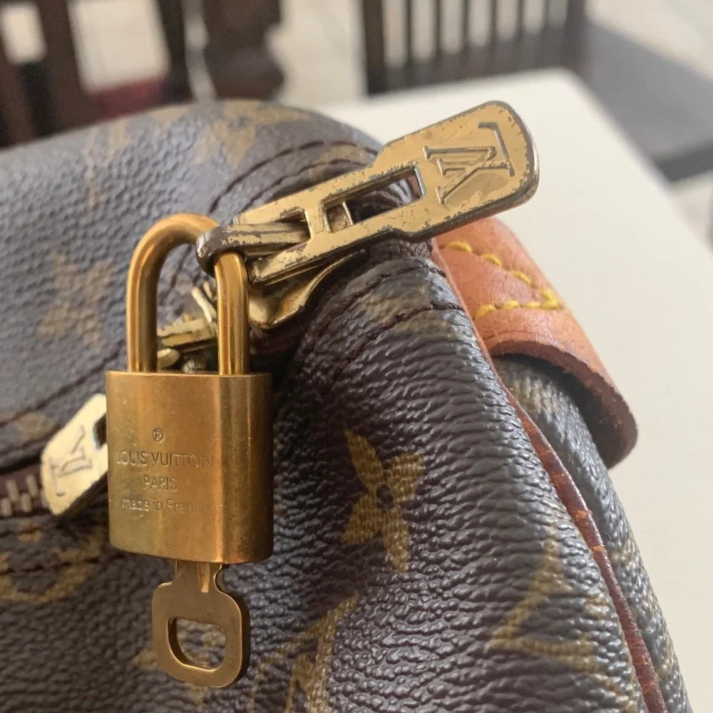 Louis Vuitton Luxury Brown Monogram Travel Bag
